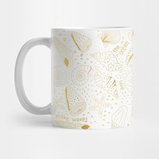 Golden Shells Mug